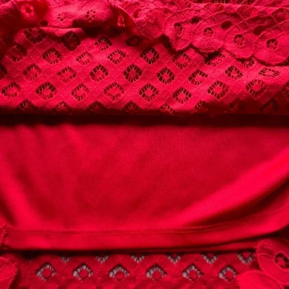 Rafaella Red Lace Top Size 10 - Picture 12 of 12